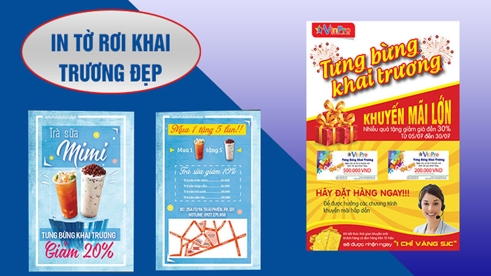 In Tờ Rơi Khai Trương