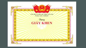 in Giấy Khen