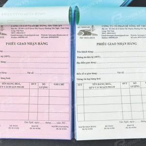 Dịch vụ in biểu mẫu tại Hà Nội