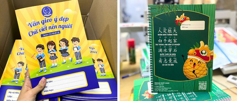 In vở Giáo dục Theo yêu cầu